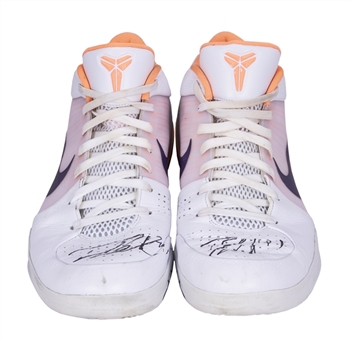 2019-20 Devin Booker Phoenix Suns Game Used & Signed Nike Kobe IV Proto Sneakers - Photo Matched To 7 Games 167 Points & 41 Assists Combined (MeiGray & Beckett)